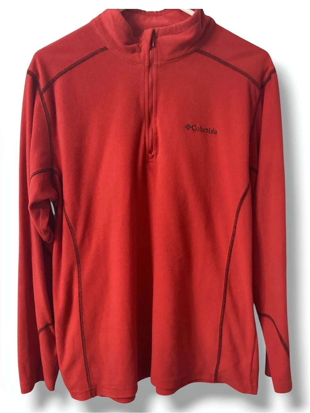 Columbia Men's Klamath Range II Half-Zip Fleece Red Medium